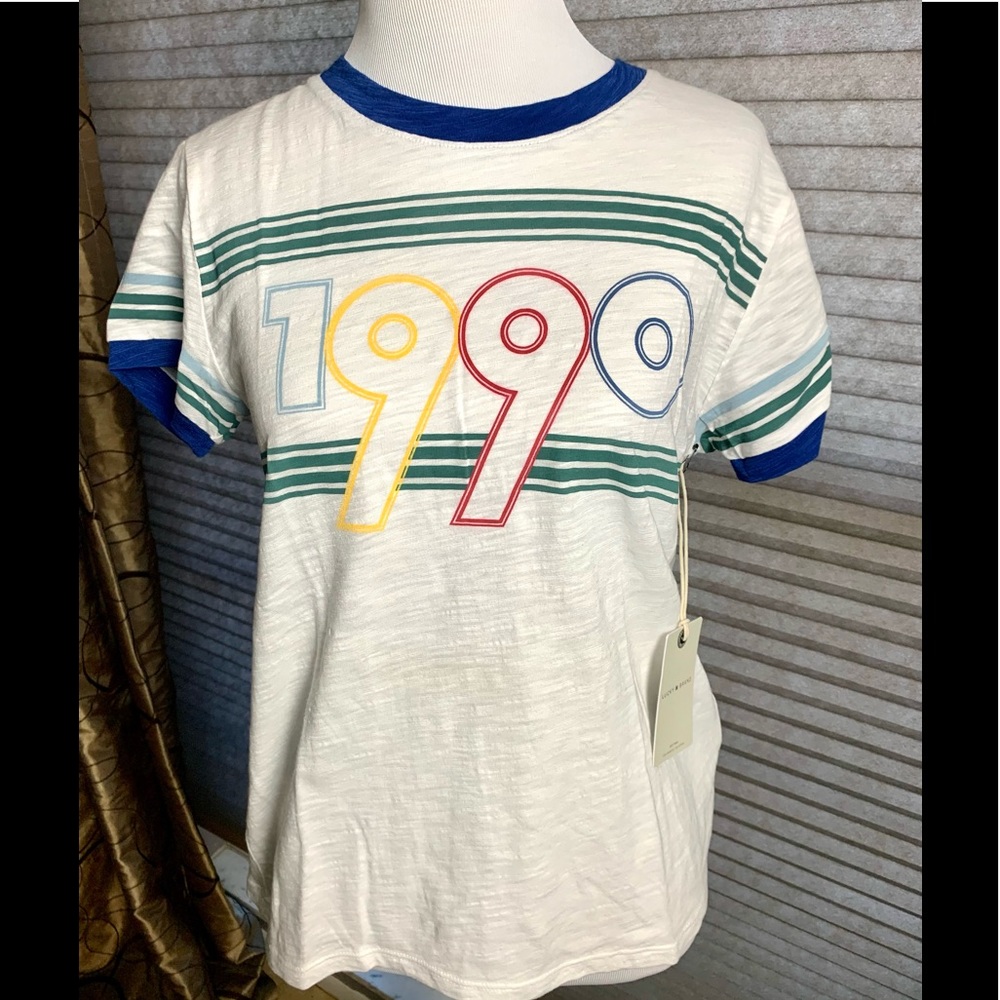 LUCKY BRAND Retro 1990 Ringer Tee